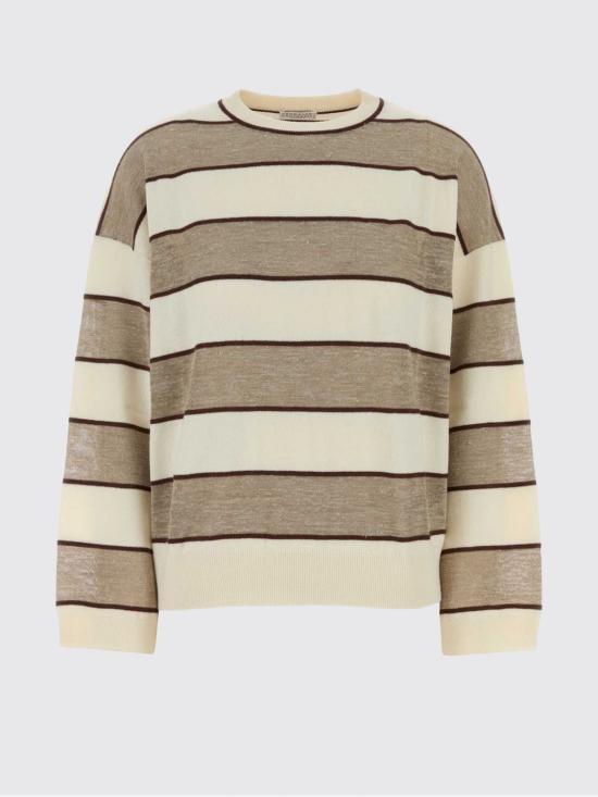 26SS 브루넬로 쿠치넬리 스웨터 M16221600 CSF58 Brown - BRUNELLO CUCINELLI