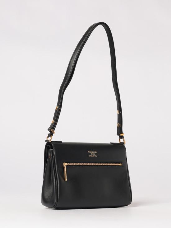 25FW 발렌시아가 벨 에어 플랩백 XS 8337712ABAV 1000 Black - BALENCIAGA