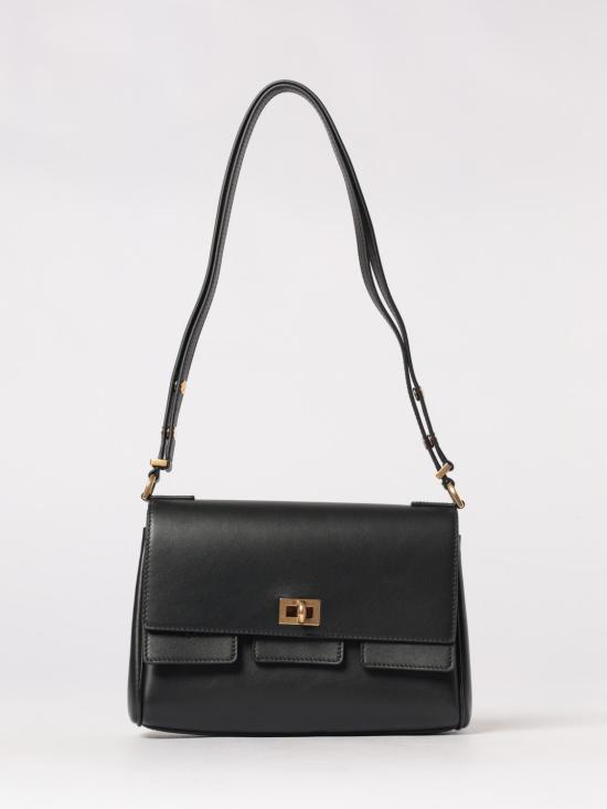 25FW 발렌시아가 벨 에어 플랩백 XS 8337712ABAV 1000 Black