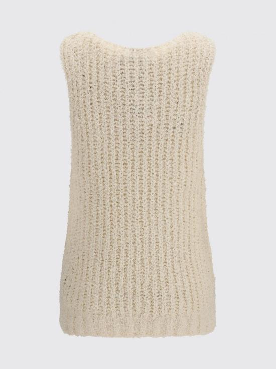 26SS 발망 민소매 티셔츠 GF0AE200KJ71 0KA Natural - BALMAIN