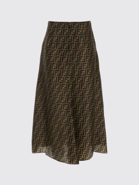 26SS 펜디 FF 트윌 스커트 FQ7601A8G3 F1440 Tobacco - FENDI