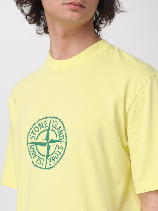 26SS 스톤 아일랜드 반팔 티셔츠 2100001S0362 V0031 Yellow - STONE ISLAND