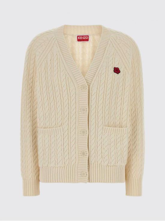 26SS 겐조 스웨터 FG52CA7283LK 03 Ecru - KENZO