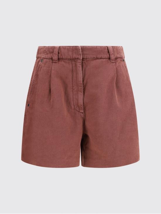 26SS 브루넬로 쿠치넬리 숏팬츠 ML996P5761 C9093 Red - BRUNELLO CUCINELLI