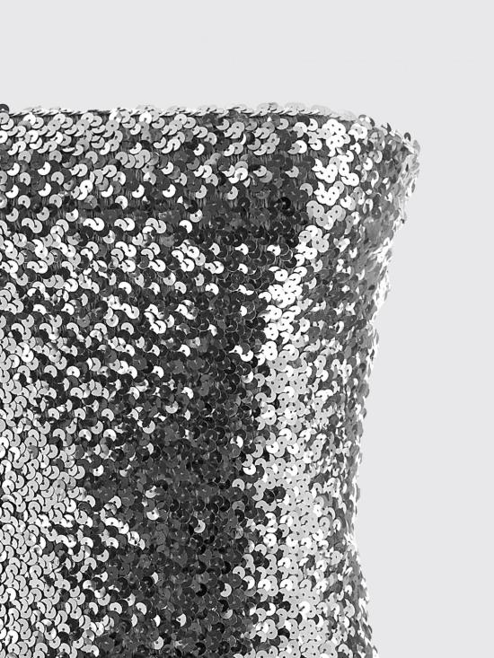 26SS 구찌 자수 시퀸 엘라스틱 드레스 860518ZZZAA 1700 Silver - GUCCI