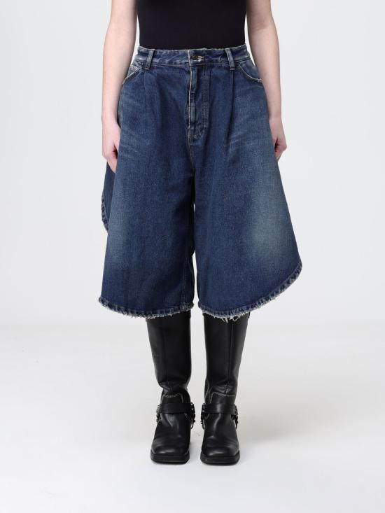 26SS 발렌시아가 데님 숏팬츠 872219TRW61 4060 Ocean