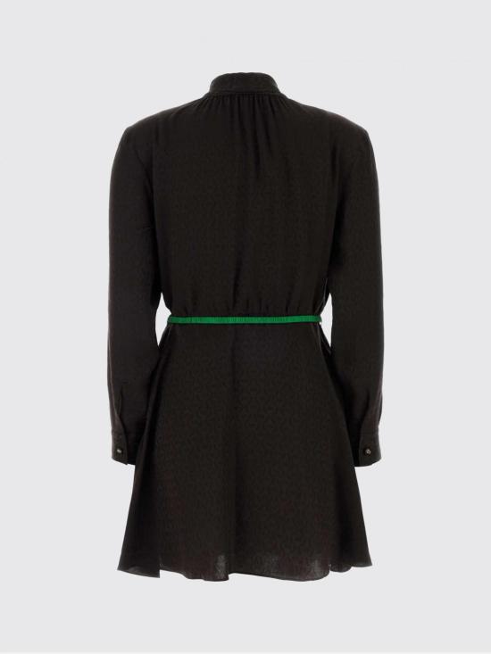 26SS 구찌 홀스빗 실크 자카드 드레스 855769ZAUDP 2206 Brown - GUCCI