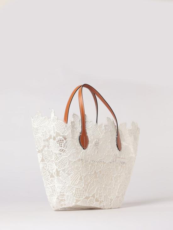 26SS 에르마노 설비노 토트백 D484S500ZQP 10602 White - ERMANNO SCERVINO