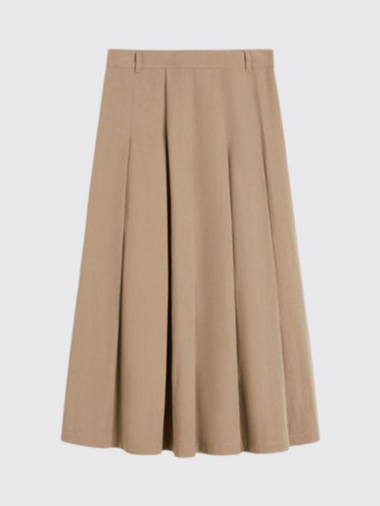 26SS 위켄드막스마라 미디 스커트 265101116106 002 Brown