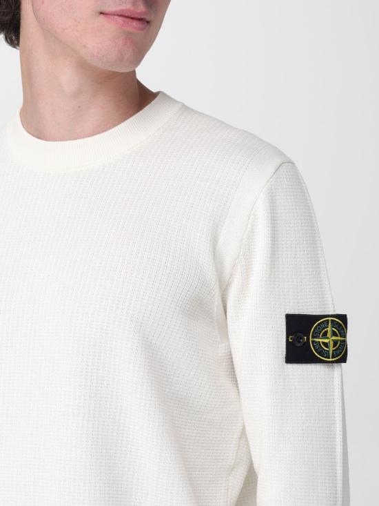 26SS 스톤 아일랜드 스웨터 L1S155100023 V0093 White - STONE ISLAND
