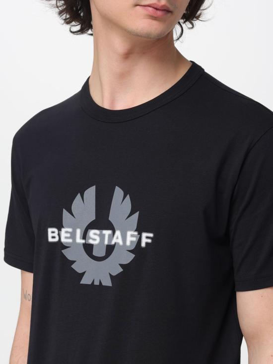 26SS 벨스타프 반팔 티셔츠 106222 Black - BELSTAFF