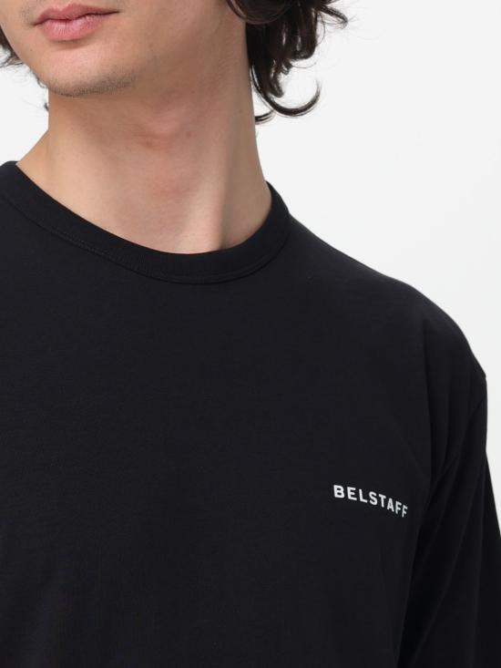 26SS 벨스타프 반팔 티셔츠 105895 Black - BELSTAFF