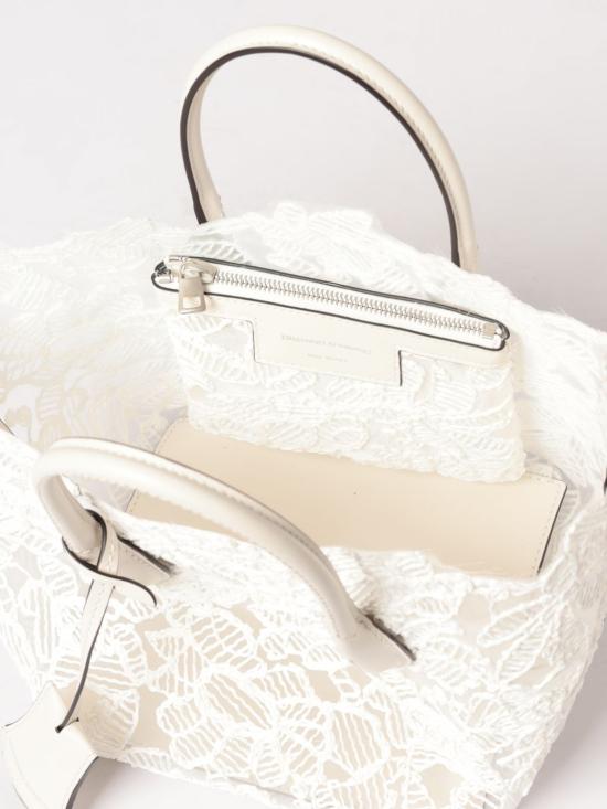 26SS 에르마노 설비노 토트백 D483S416PYV 14800 White - ERMANNO SCERVINO