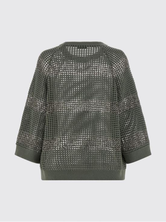 26SS 브루넬로 쿠치넬리 스웨터 M58772800 COC75 Green - BRUNELLO CUCINELLI