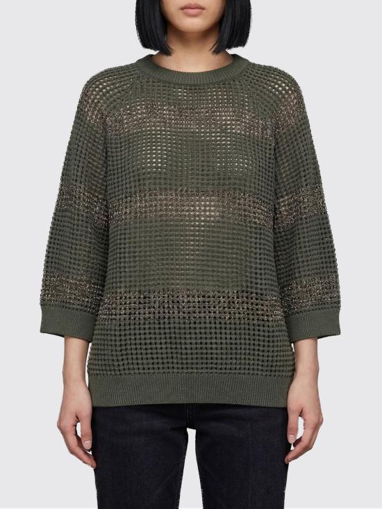 26SS 브루넬로 쿠치넬리 스웨터 M58772800 COC75 Green