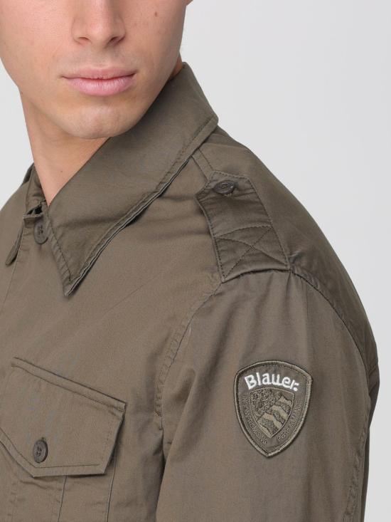 26SS 블라우어 긴팔 셔츠 26SBLUS01358007499 60H Green - BLAUER