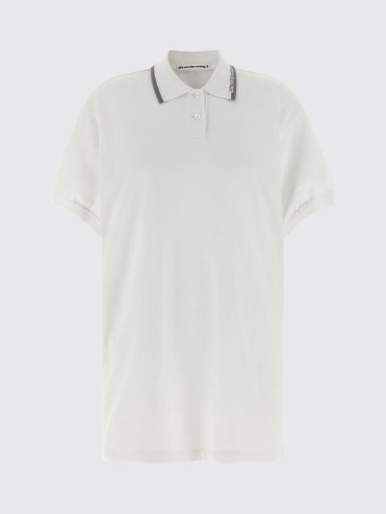 26SS 티바이알렉산더왕 폴로 티셔츠 4CC1266902 100 White - T BY ALEXANDER WANG