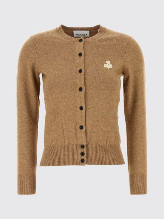 26SS 이자벨마랑에뚜왈 모나 울 코튼 믹스 가디건 CA0115FAC1L17E 50CM Camel - ISABEL MARANT ETOILE