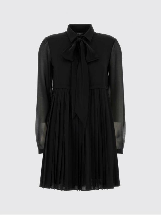 26SS 베르사체 미디 원피스 10226211A17160 1B000 Black - VERSACE