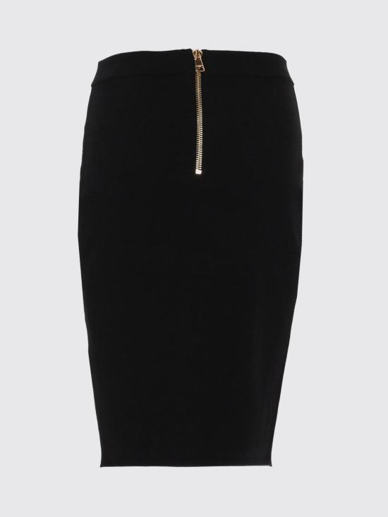 26SS 발망 미디 스커트 GF1LC018KJ43 0PA Black - BALMAIN
