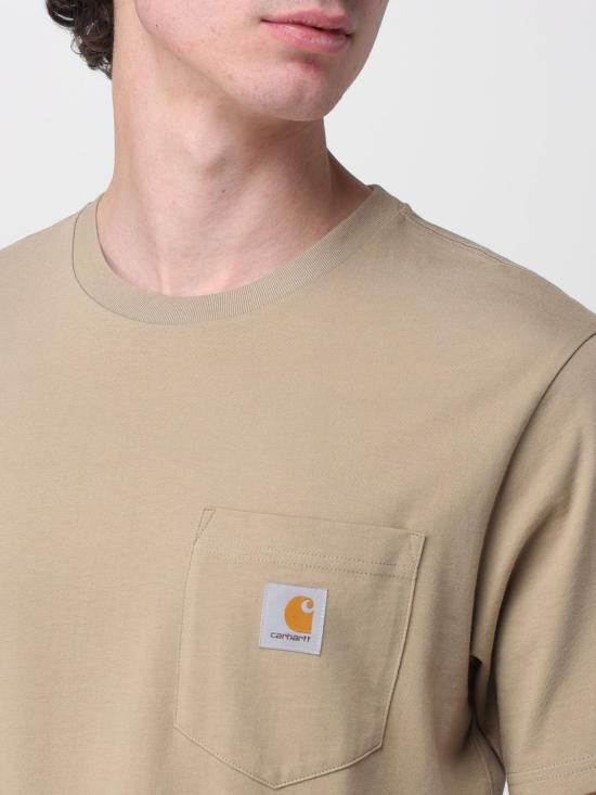 26SS 칼하트 WIP 숏슬리브 포켓 티셔츠 I030434 3IRXX Brown - CARHARTT WIP