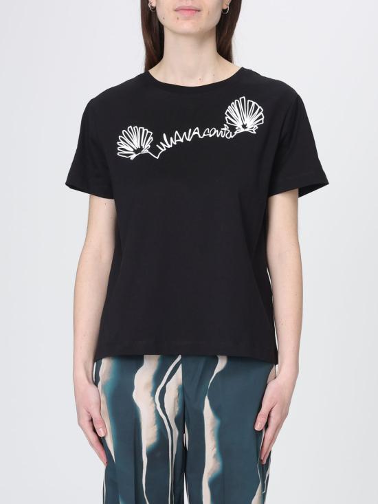 26SS 리비아나 콘티 반팔 티셔츠 L6SW83 Y69 0 Black