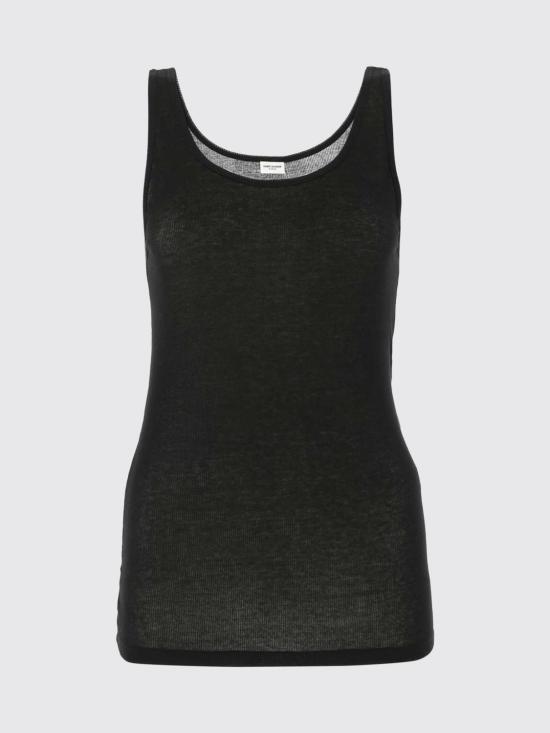 26SS 생로랑 저지 탱크탑 504959YB2OZ 1000 Black - SAINT LAURENT