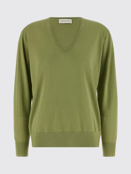 26SS 드리스 반 노튼 스웨터 2611312023700 607 Green - DRIES VAN NOTEN