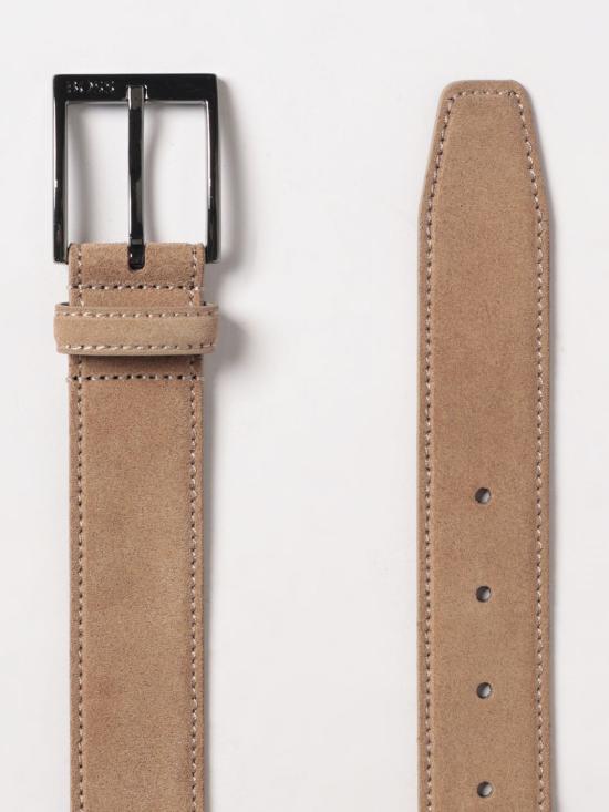 26SS 보스 가죽 벨트 50563958 261 Beige - BOSS