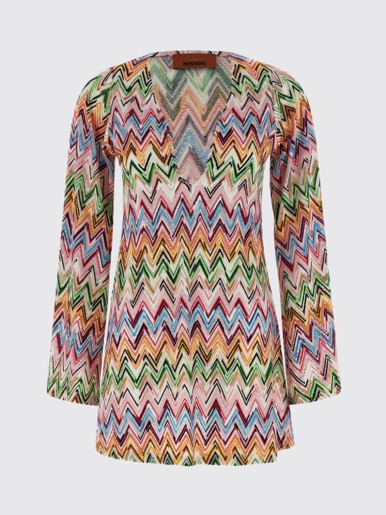 26SS 미소니 숏 원피스 MS26SQ0GBJ00QL SM9Z9 Multicolor - MISSONI