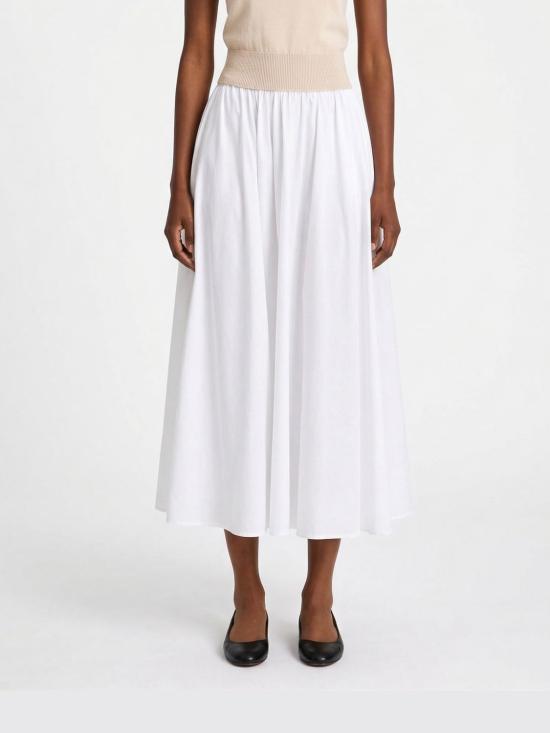 26SS 파투 미디 스커트 SK1110017 001W White