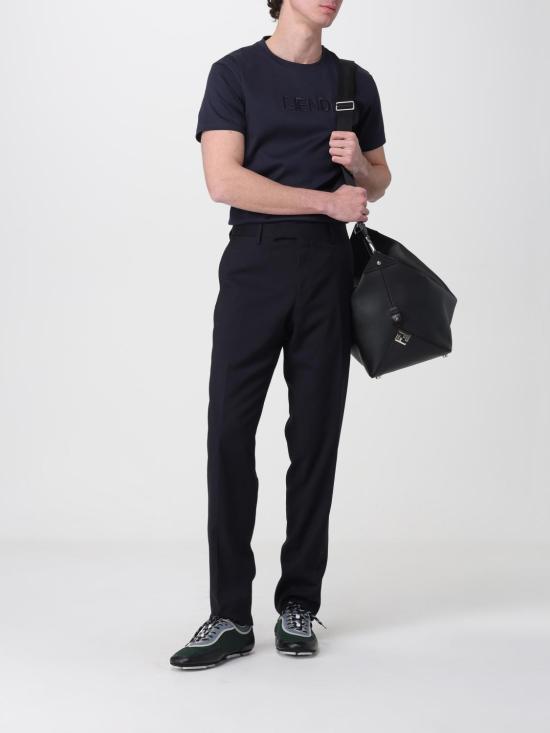 26SS 펜디 코튼 티셔츠 FY0936AY0H F0PTH Blue - FENDI