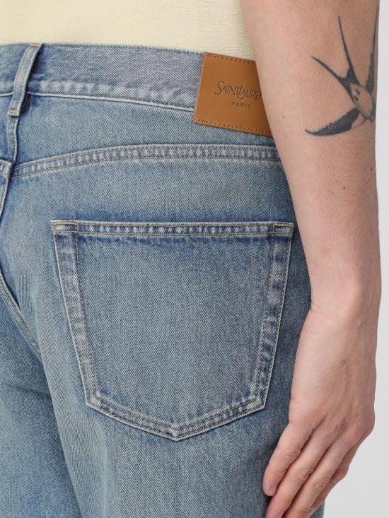 26SS 생로랑 MICK 롱 진 816412Y11CA 4937 Blue - SAINT LAURENT