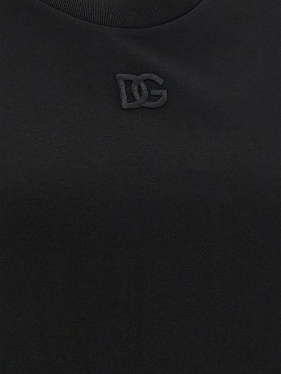 26SS 돌체앤가바나 스카프 저지 티셔츠 F8W29ZGDDO7 N0000 Black - DOLCE & GABBANA