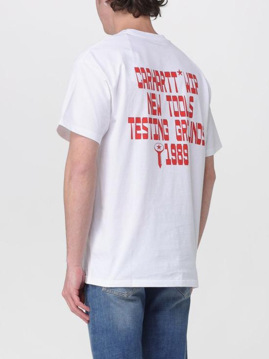 26SS 칼하트 WIP 숏슬리브 블록 티셔츠 I036231 02XX White - CARHARTT WIP