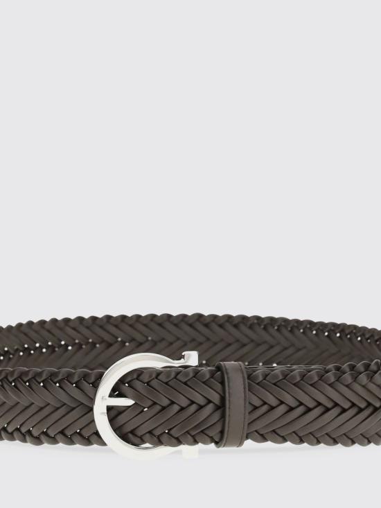 26SS 살바토레 페라가모 가죽 벨트 791032 002 Dark - SALVATORE FERRAGAMO