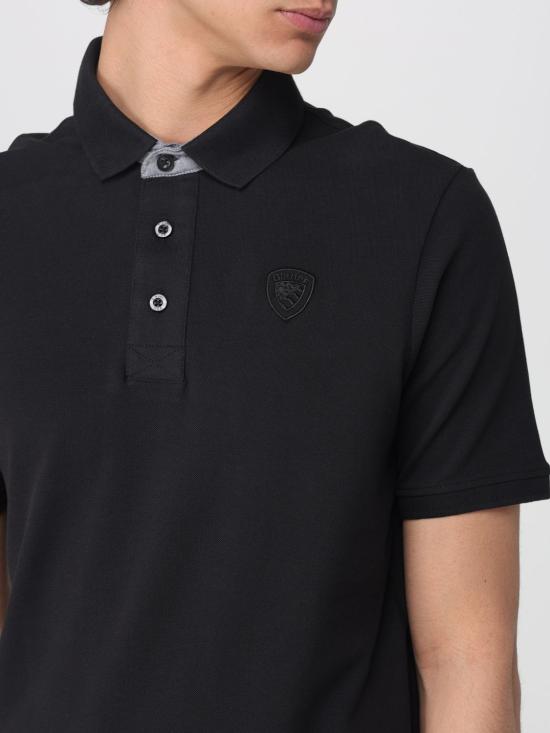 26SS 블라우어 폴로 티셔츠 26SBLUT02321007481 999 Black - BLAUER