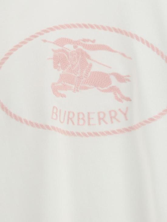 26SS 버버리 나이트 스탬프 코튼 티셔츠 8123347 Pink - BURBERRY