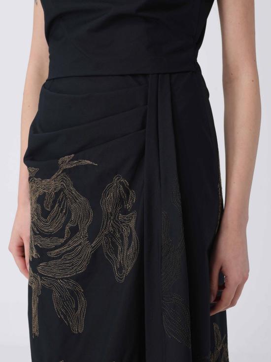 26SS 리비아나 콘티 롱 원피스 F6SR63 18RIC Black - LIVIANA CONTI