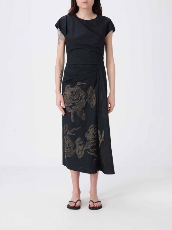 26SS 리비아나 콘티 롱 원피스 F6SR63 18RIC Black