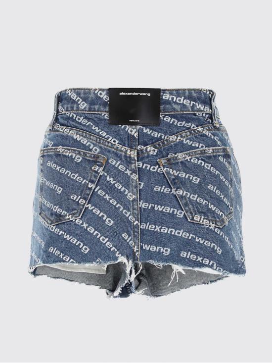 26SS 알렉산더 왕 데님 숏팬츠 4DC1214897 460 Blue - ALEXANDER WANG