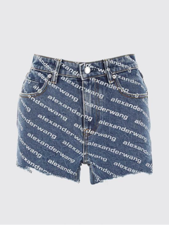 26SS 알렉산더 왕 데님 숏팬츠 4DC1214897 460 Blue - ALEXANDER WANG
