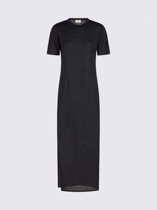 26SS 생로랑 롱 원피스 839059Y76UO 1000 Black - SAINT LAURENT