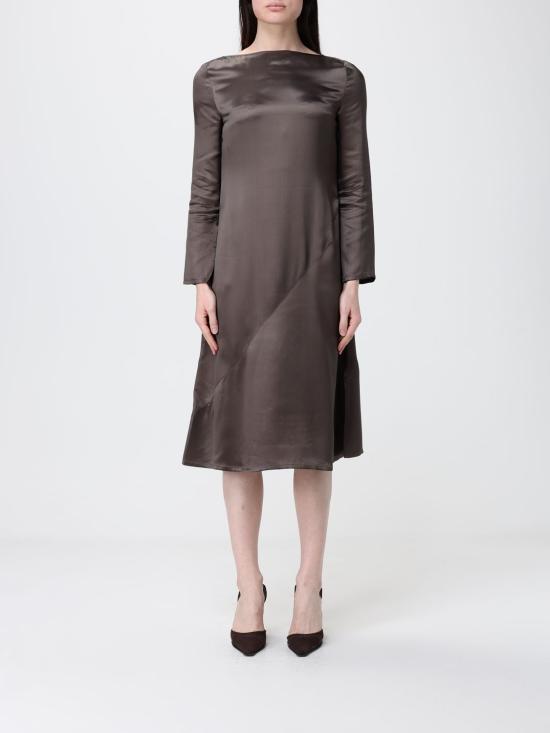 26SS 엠포리오 아르마니 미디 원피스 EW003622 AF21547 U6128 Cocoa