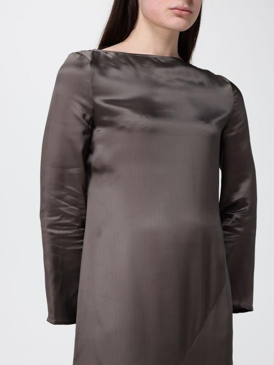 26SS 엠포리오 아르마니 미디 원피스 EW003622 AF21547 U6128 Cocoa - EMPORIO ARMANI