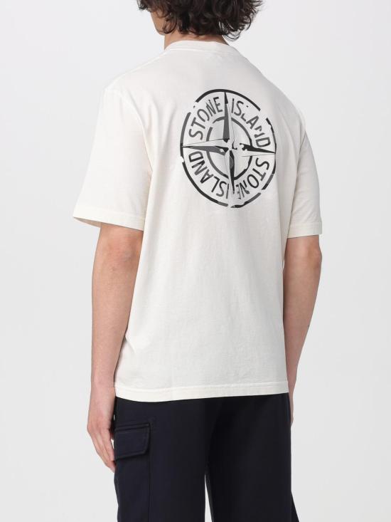 26SS 스톤 아일랜드 반팔 티셔츠 2100001S0E14 V0093 Ivory - STONE ISLAND