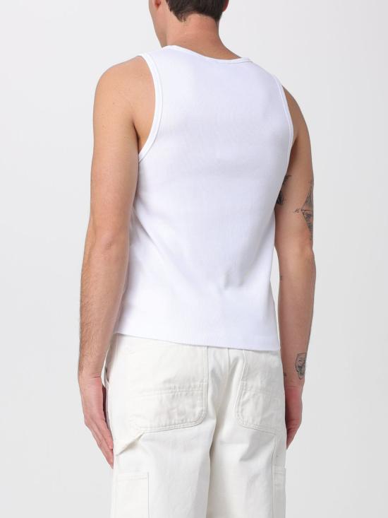 26SS 메종키츠네 민소매 티셔츠 QM00600KA0033 P100 White - MAISON KITSUNE