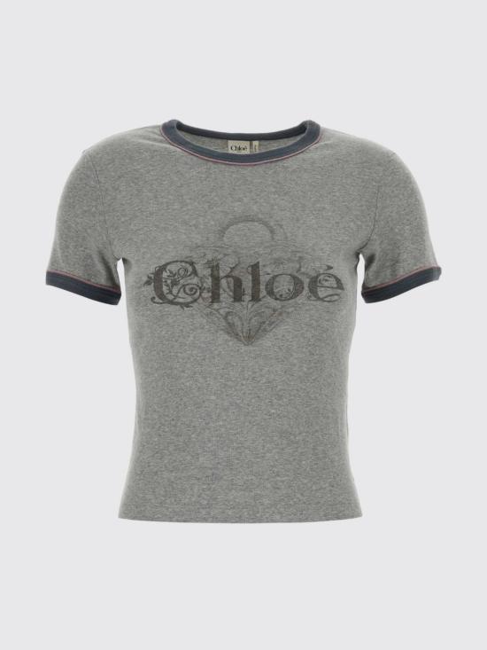 26SS 끌로에 반팔 티셔츠 CH25WJH03195 01B Natural - CHLOE