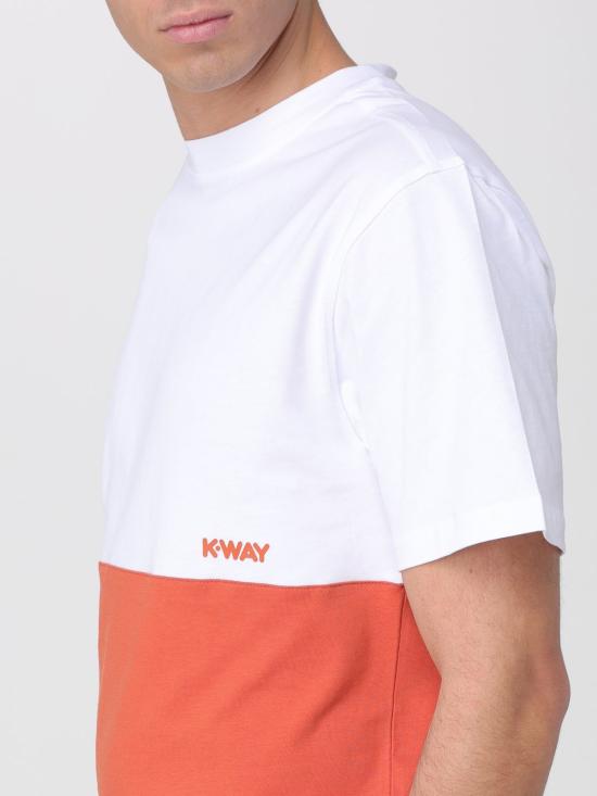 26SS 까웨 반팔 티셔츠 K71355W C0J Orange - K-WAY