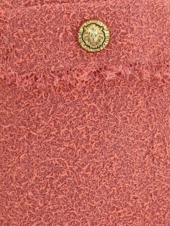 26SS 발망 미디 스커트 GF0LBB50WD60 4HO Pink - BALMAIN